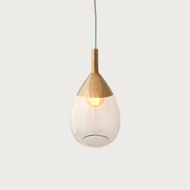 Lute 22cm Pendant Clear Platinum
